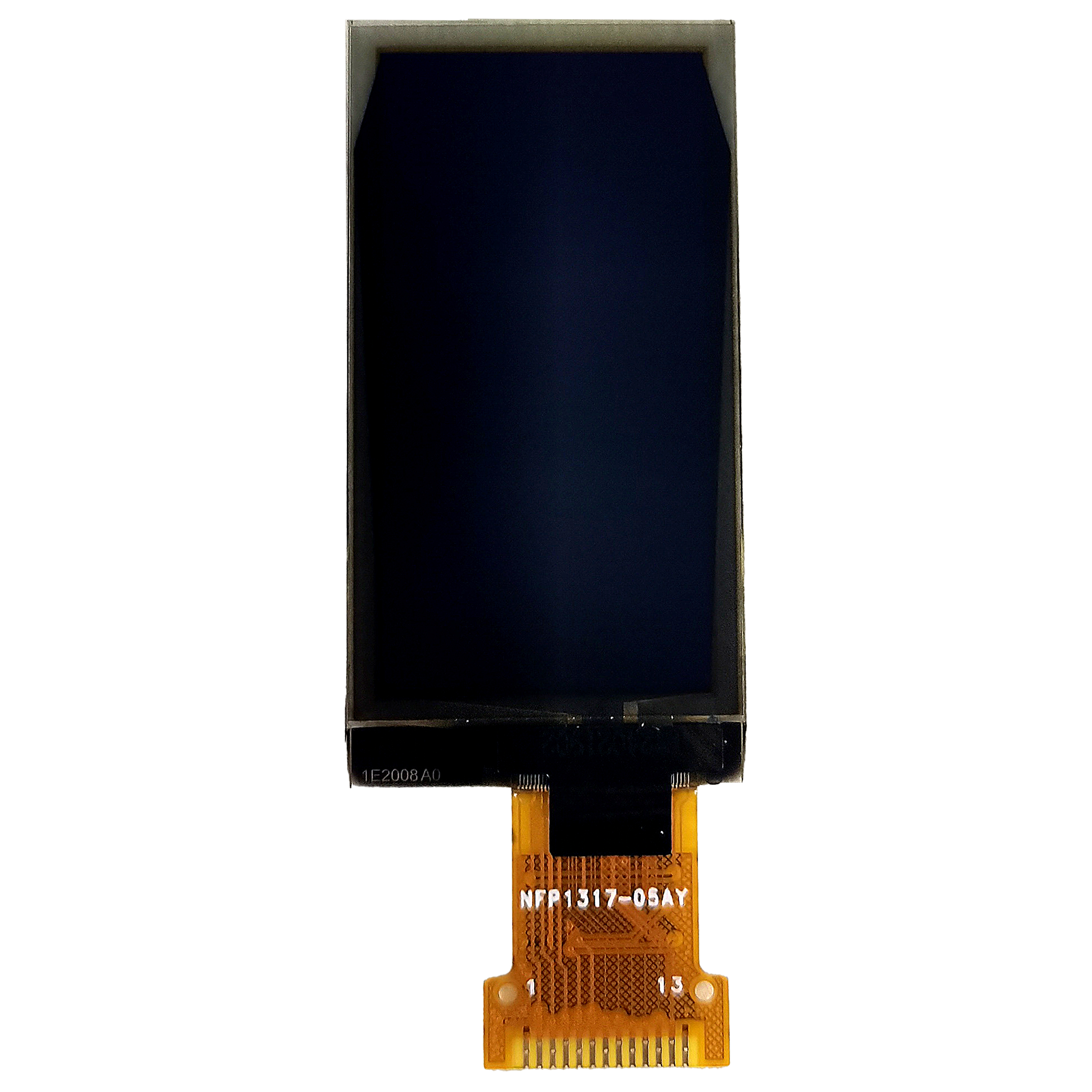 The OLED Display has the outline dimension of 21.51×42.54×1.45 mm and A.A size 17.51×35.04 mm;  This module is built-in with SSD1317 controller IC;  it supports 4-Wire SPI, /I²C interface, the supply voltage for Logic 2.8V (typical value), and the supply voltage for display is 12V.  1/64 driving duty.